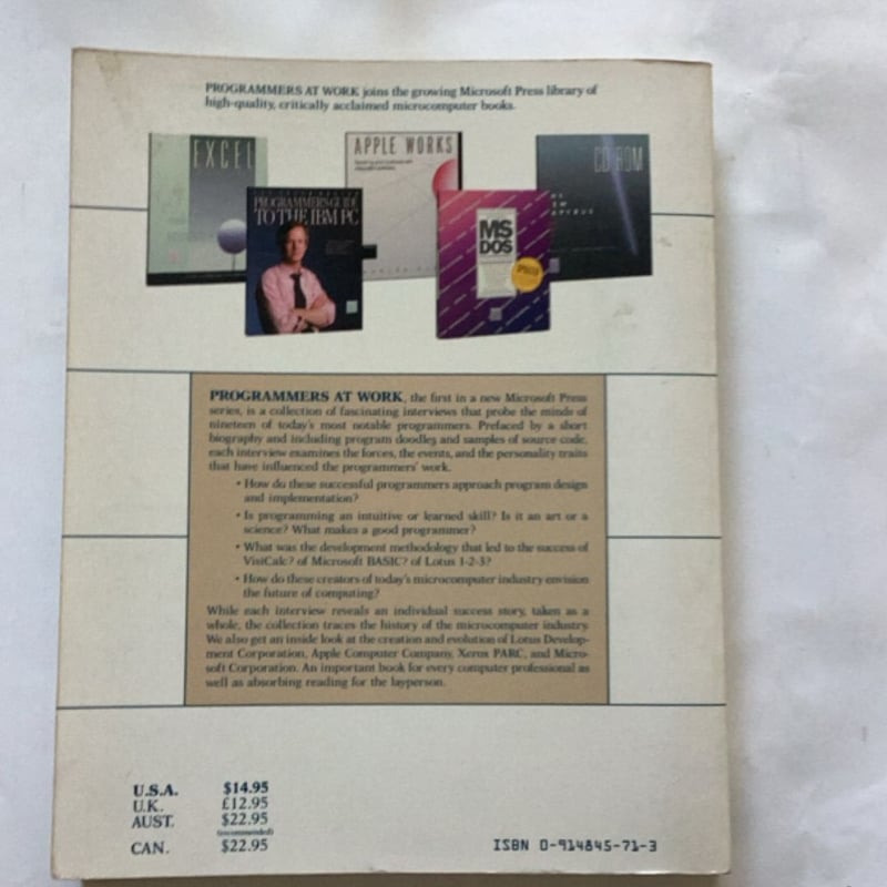 Programmers at Work by Susan Lammers, Paperback | Pangobooks