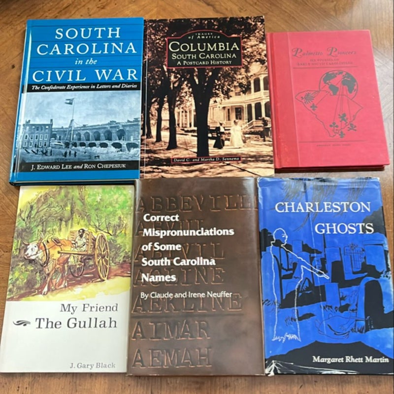 Bundle of 6 Historical South Carolina books