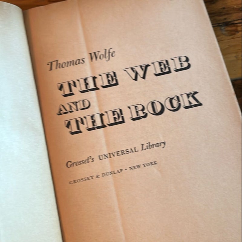 The Web and the Rock - Thomas Wolfe PB Vintage