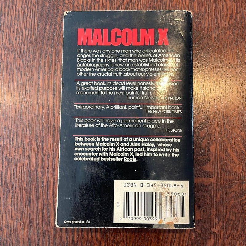 The Autobigraphy of Malcolm X
