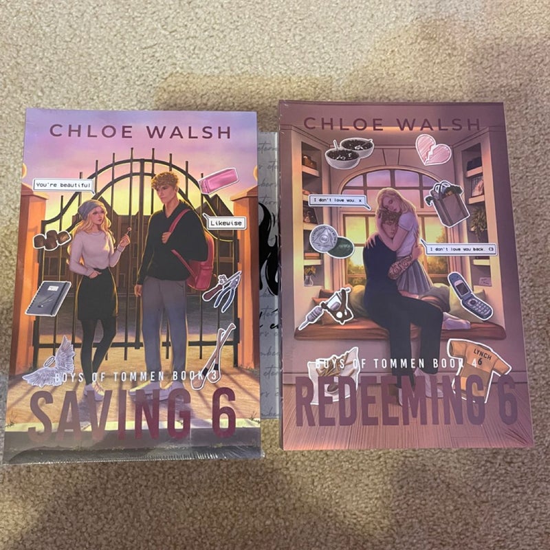Saving 6 and Redeeming 6 by Eternal Embers with dust jackets