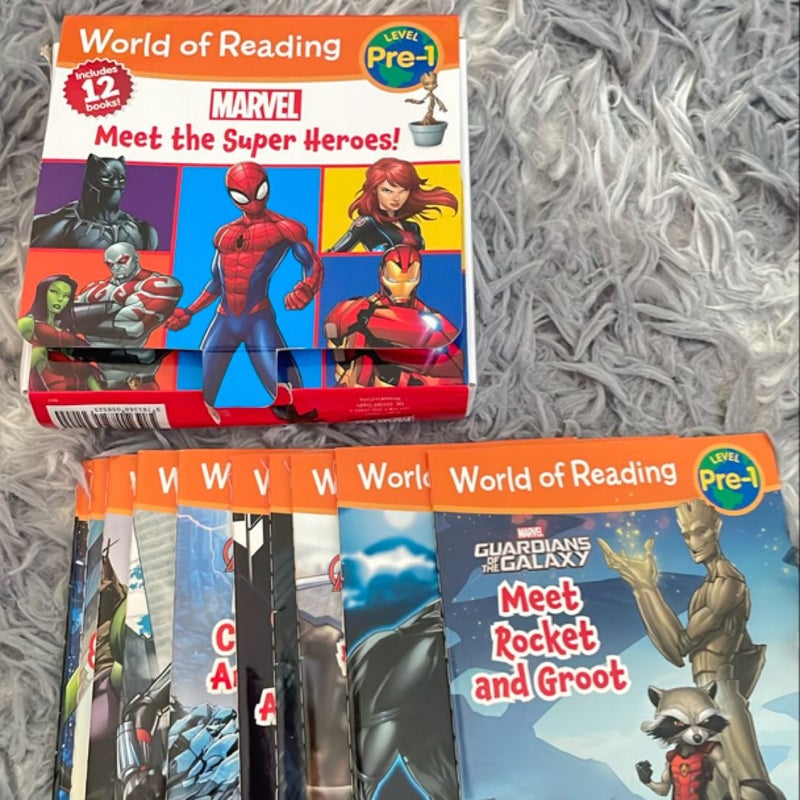 World of Reading Marvel Meet the Super Heroes! (Pre-Level 1 Boxed Set)