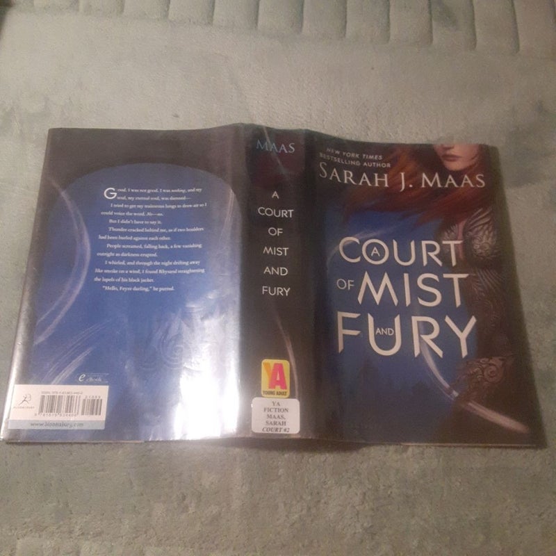 A Court of Mist and Fury -  1ST EDITION'S ORIGINAL COVER ART DUST JACKET, NO BOOK!
