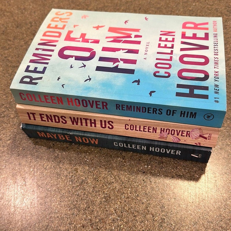 Set of 3 Colleen Hoover books  