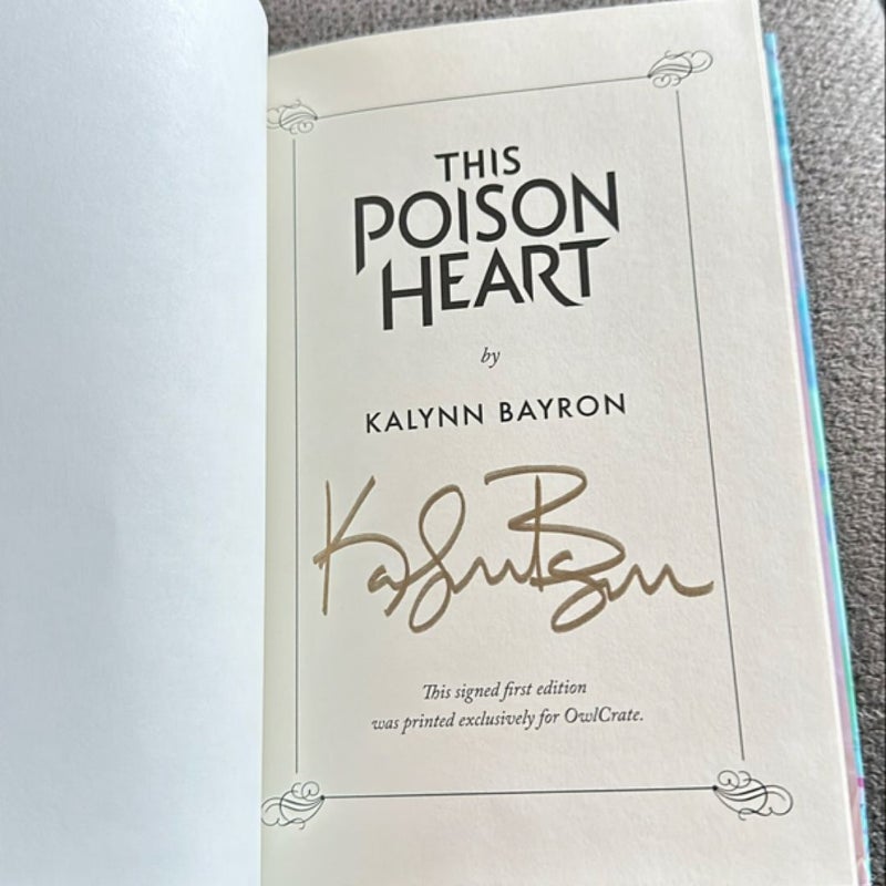 This Poison Heart *Signed*