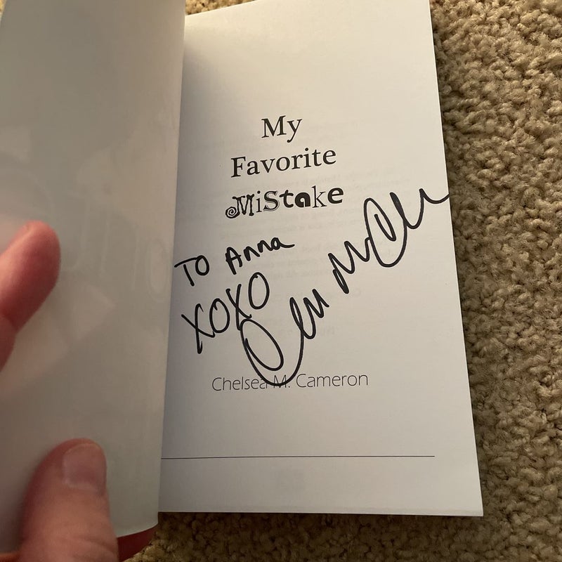 My Favorite Mistake (original cover signed by the author)