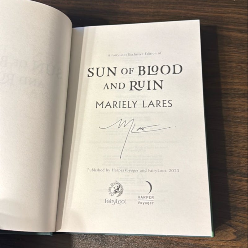 SIGNED Sun of Blood and Ruin Special Edition