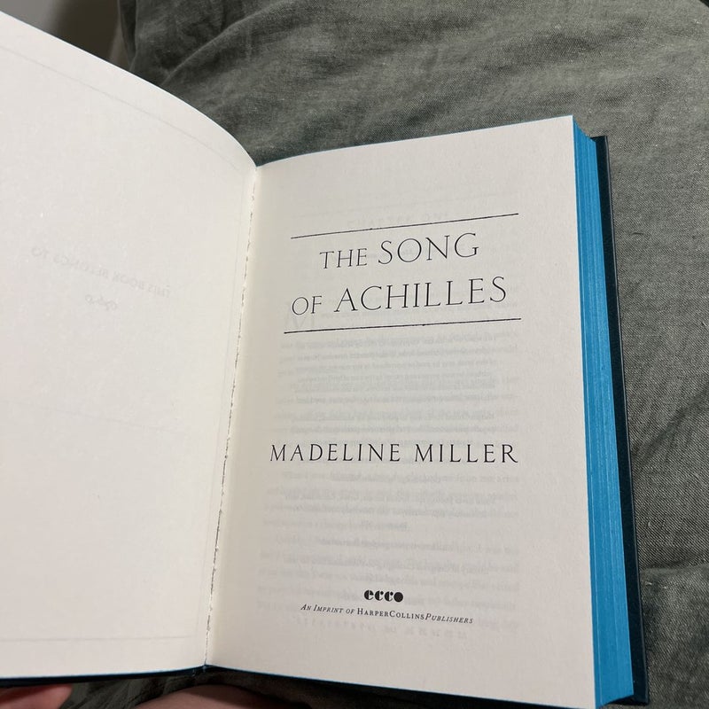 The song of Achilles “exclusive edition with sprayed edges”