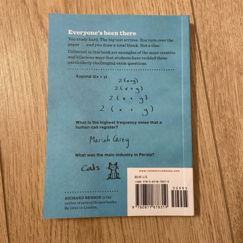 F in Exams: the Very Best Totally Wrong Test Answers (Unique Books, Humor Books, Funny Books for Teachers)