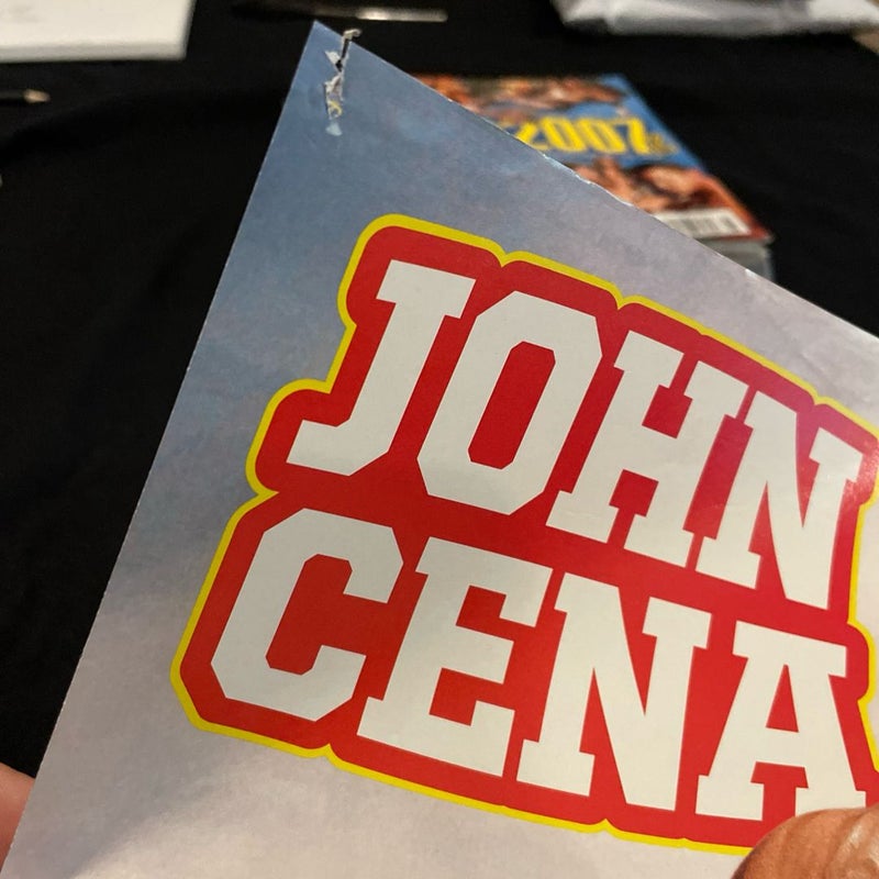 World Wrestling Entertainment WWE Magazine December 2007 John Cena With Poster