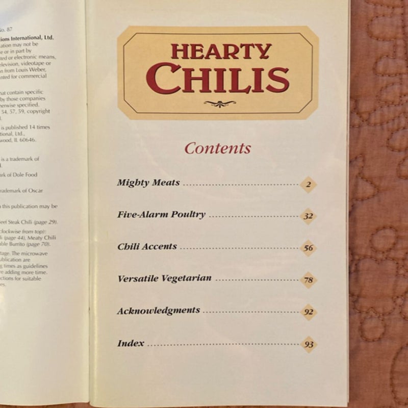 Favorite Brand Name Recipes Hearty Chilis