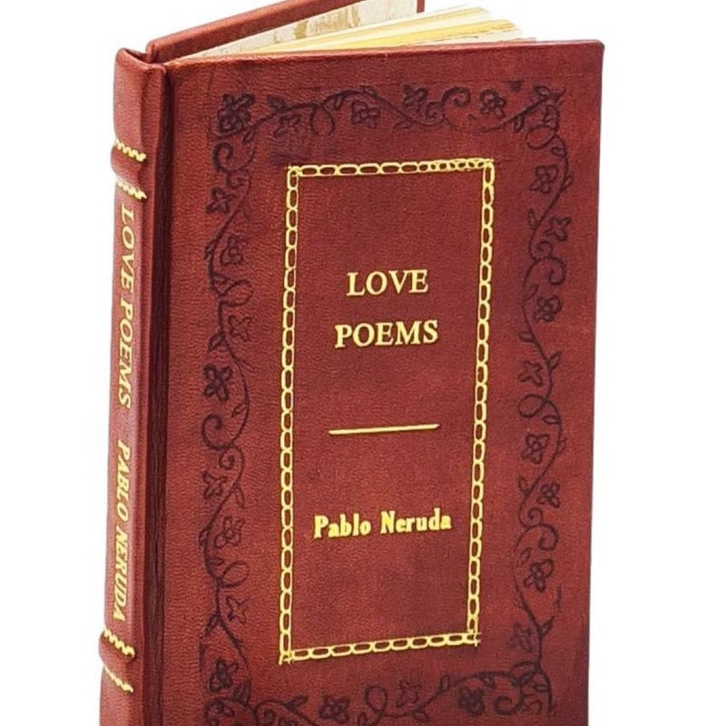 Love Poems by Pablo Neruda Leather-Bound Edition