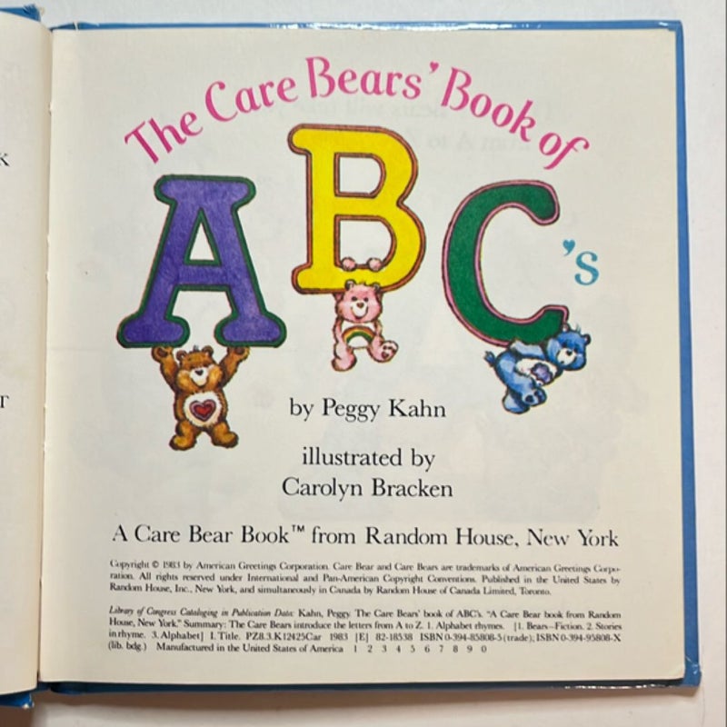 The Care Bears' Book of ABC's