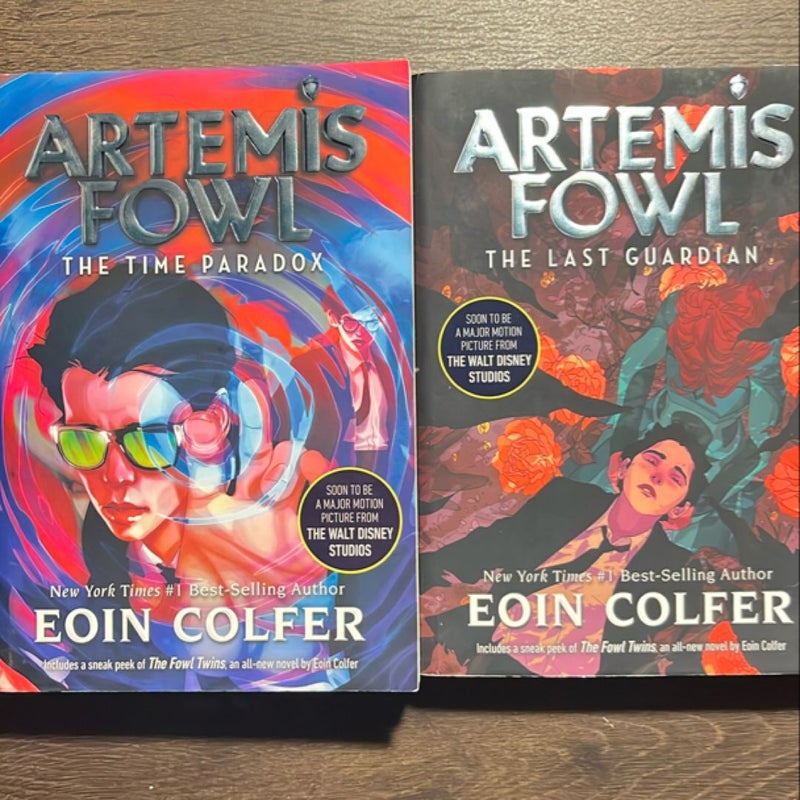 (2) books in the Artemis Fowl series, #6 and #8