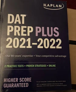 DAT Prep Plus 2021-2022