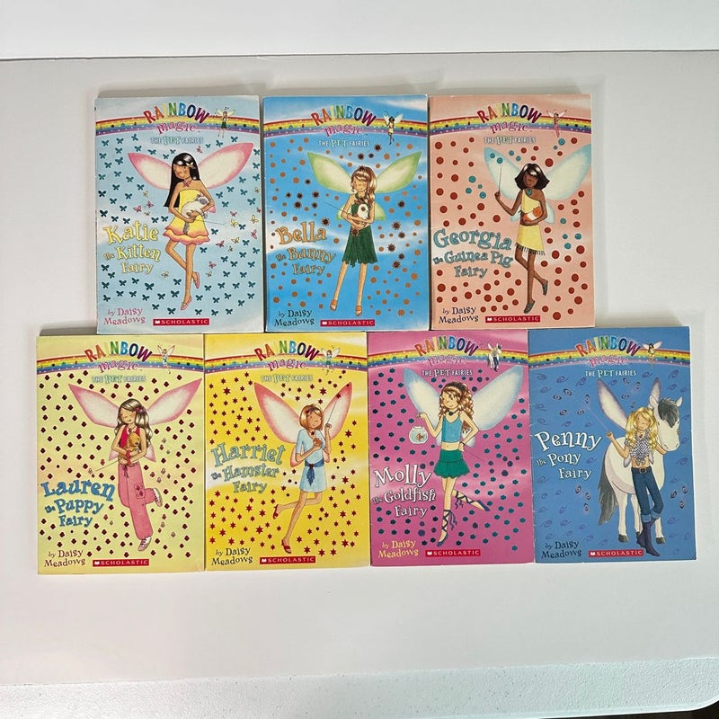 Rainbow Magic, The Pet Fairies book bundle, 7 books
