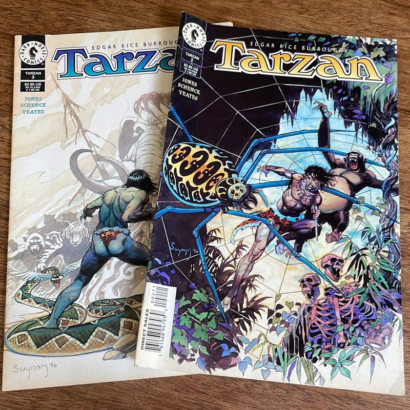 Tarzan 2 & 3 Dark Horse comics 