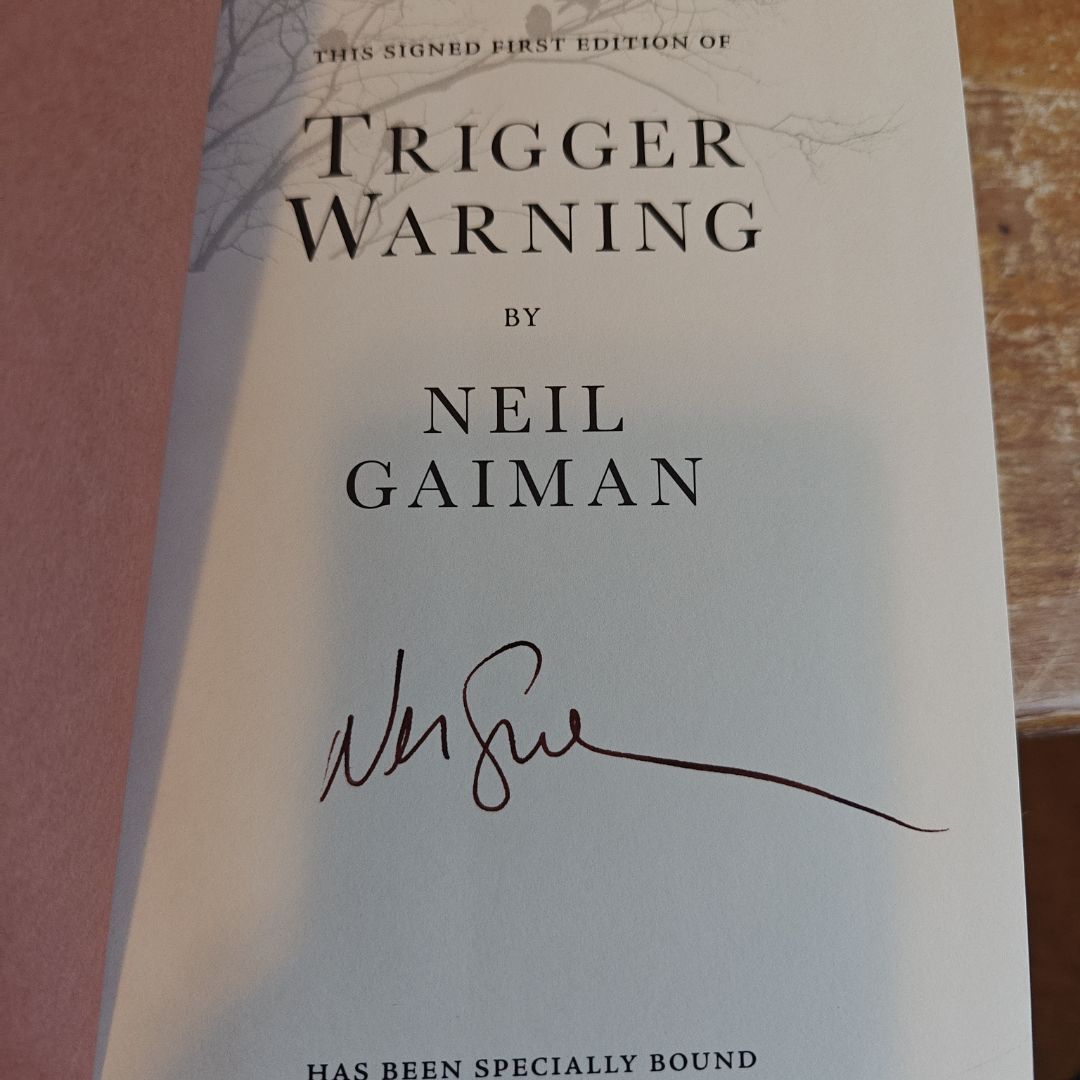 Trigger Warning (SIGNED) by Neil Gaiman, Hardcover | Pangobooks
