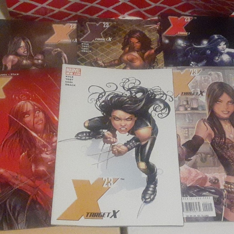 X-23 Target X 1,2,3,4,5,6 2007 Marvel Comics Lot 