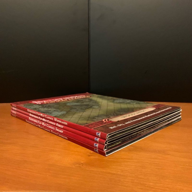 Pathfinder Flip-Mat Classics Lot: Woodlands, Forest, River Crossing, Swamp