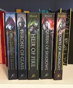 OOP Covers Throne of Glass Series 1-5