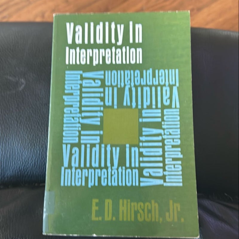 Validity in Interpretation