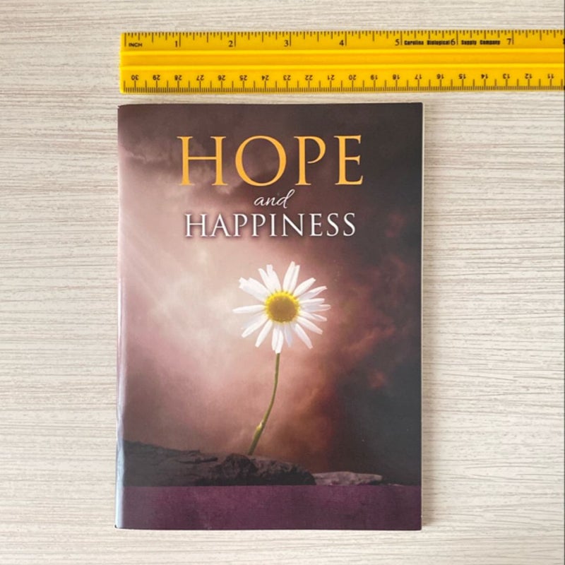 Hope and Happiness, Free Matching Handmade Flower Bookmark Included
