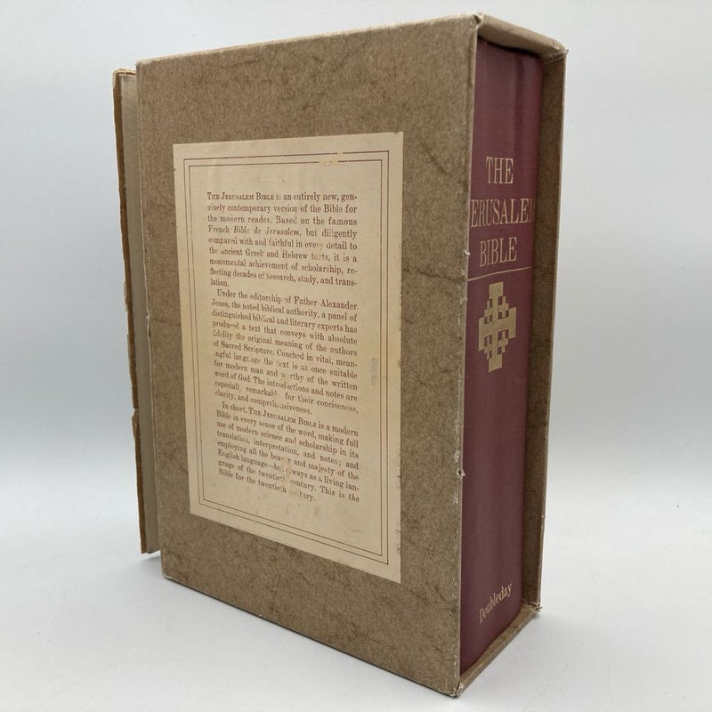  The Jerusalem Bible Doubleday 1966 Edition Hardcover With Slipcase