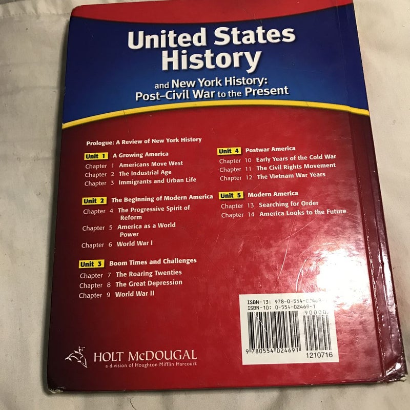 United States History 2010, Grades 6-9