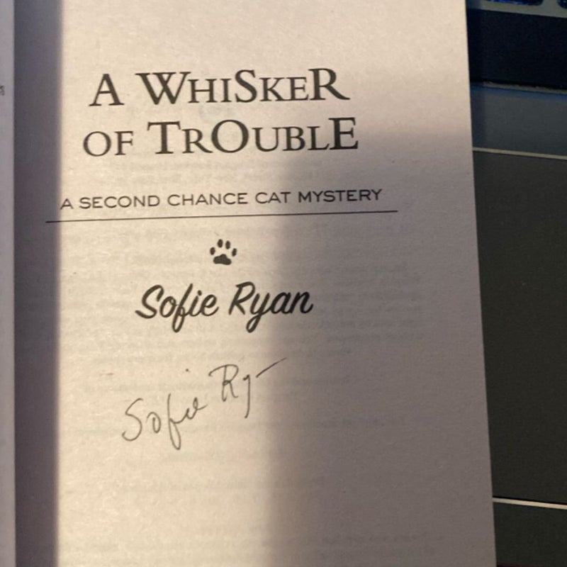 A Whisker of Trouble Signed Copy