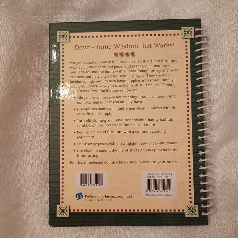 101 Old-Time Country Household Hints by N/A, Hardcover | Pangobooks