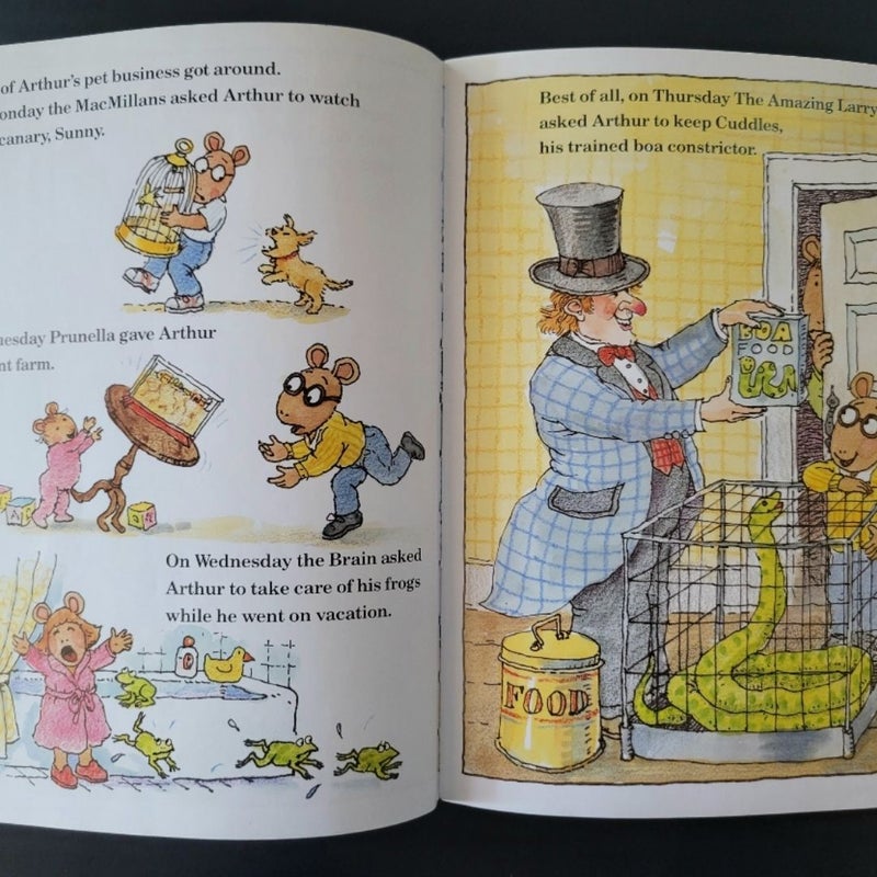 LOT OF 14 ARTHUR CHAPTER BOOKS MARC BROWN PBS TV SHOW W/ STICKERS VINTAGE 1990s