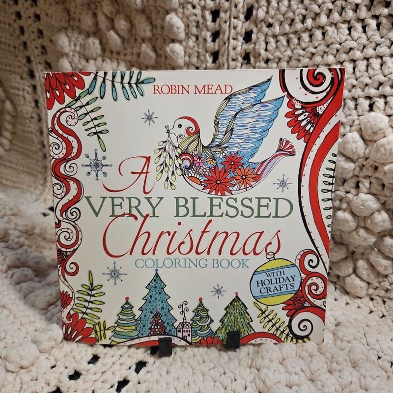 A Very Blessed Christmas Coloring Book