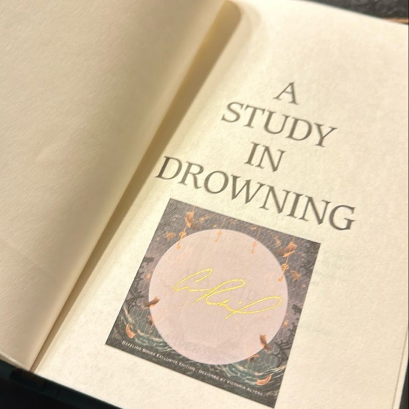 A Study in Drowning (Signed Dazzling Bookish Shop)