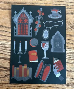 Fairyloot Exclusive, Gothic Sticker Sheet