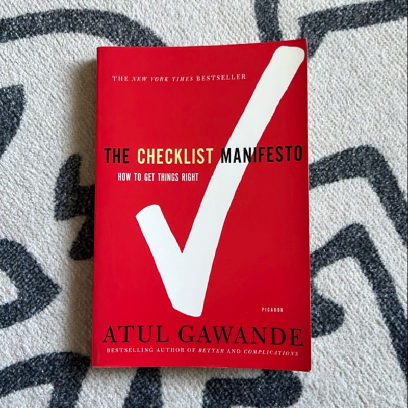 The Checklist Manifesto