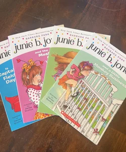 Junie B. Jones and a Little Monkey Business (2); Has a Peep in Her Pocket (15); The Mushy Gushy Valentime (14); Is Captain Field Day (16)