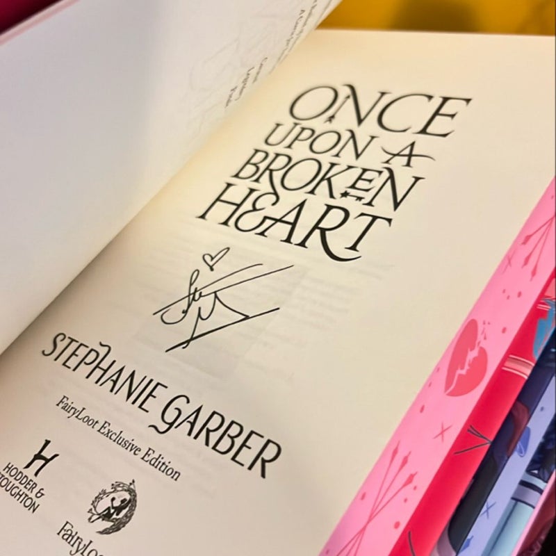 Once Upon a Broken Heart Fairyloot signed hotsell edition