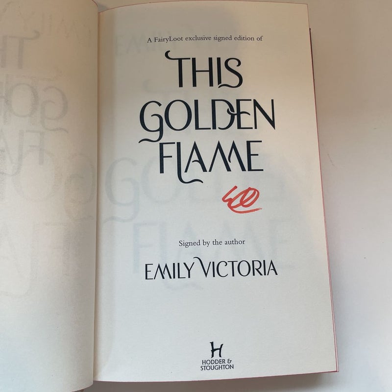 This Golden Flame (Fairyloot)