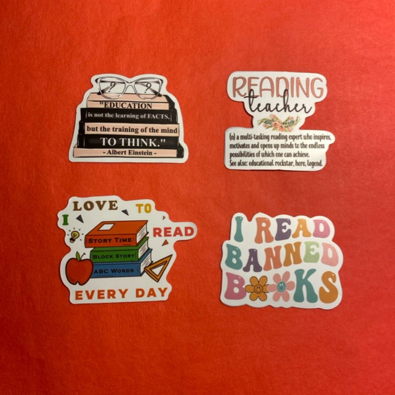 Add on Bookish Stickers