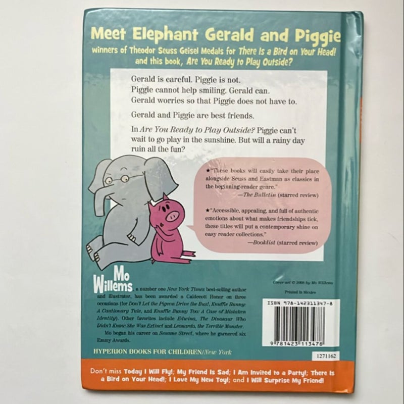 Are You Ready to Play Outside? (an Elephant and Piggie Book)