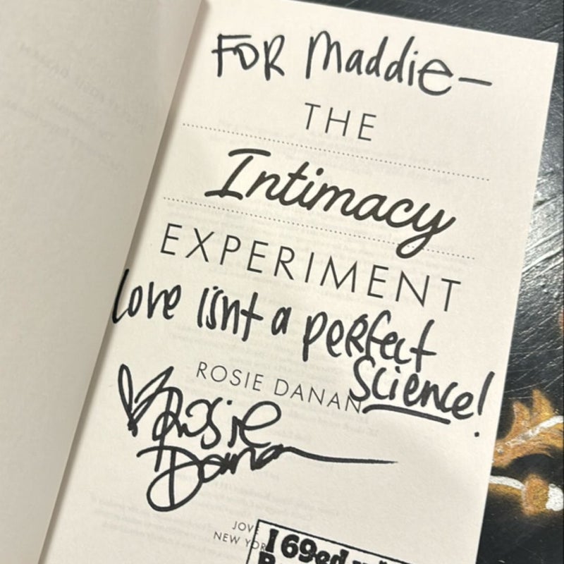 The Intimacy Experiment *signed and personalized