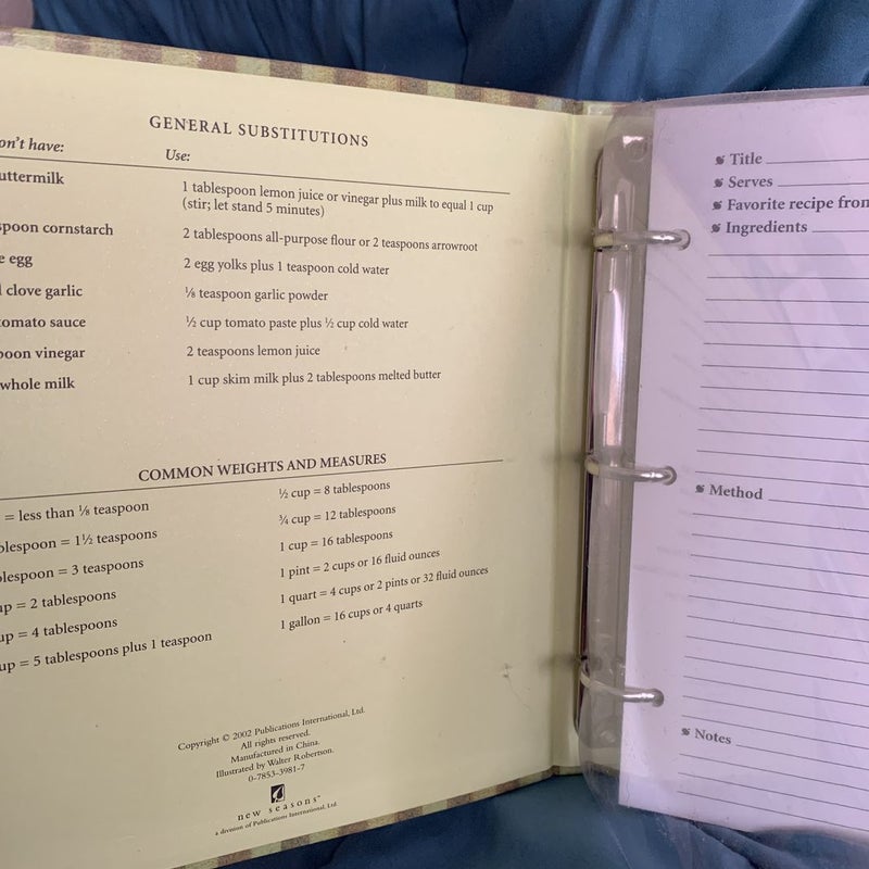 WW cookbooks and blank recipe book