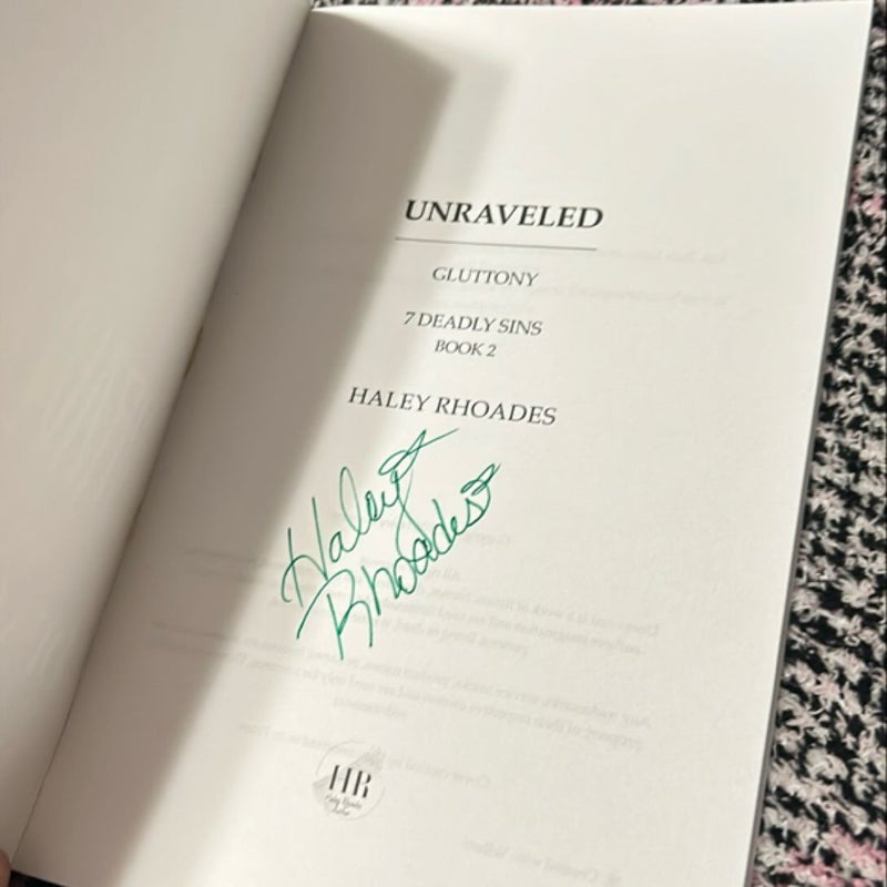 Unraveled, 7 Deadly Sins: Gluttony *Signed*