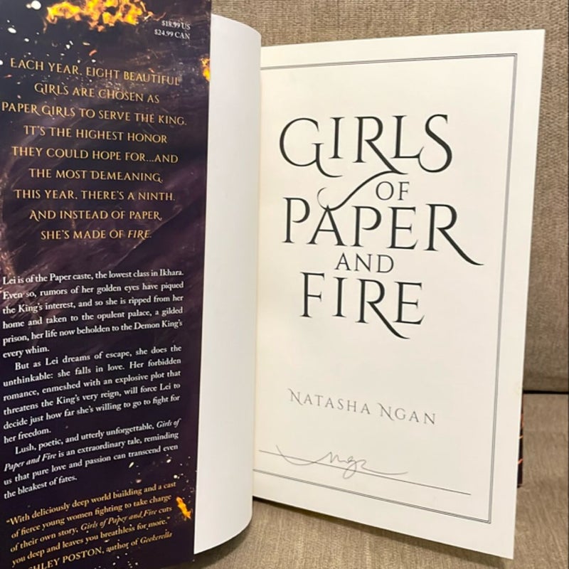 Girls of Paper and Fire (SIGNED)