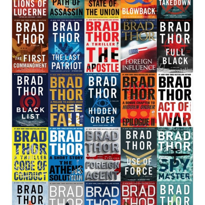 Brad Thor series (15 books) 