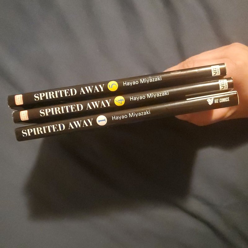 Spirited Away Film Comic, Vol. 1,4,5