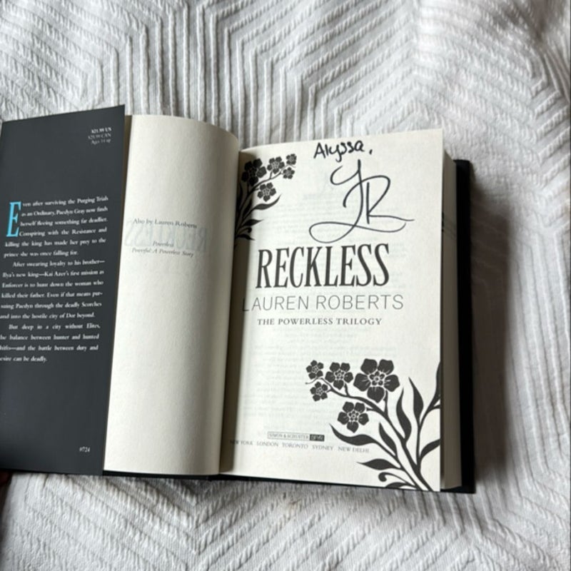 Reckless ** SIGNED B&N exclusive