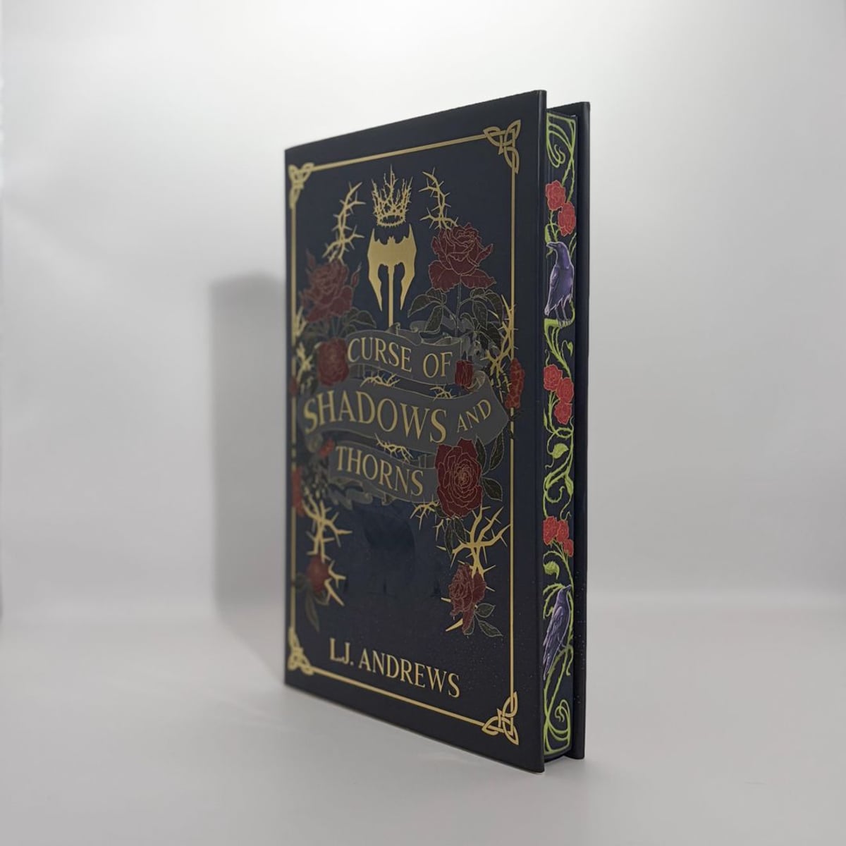 Curse of shadows and thorns by L. J. Andrews, Hardcover