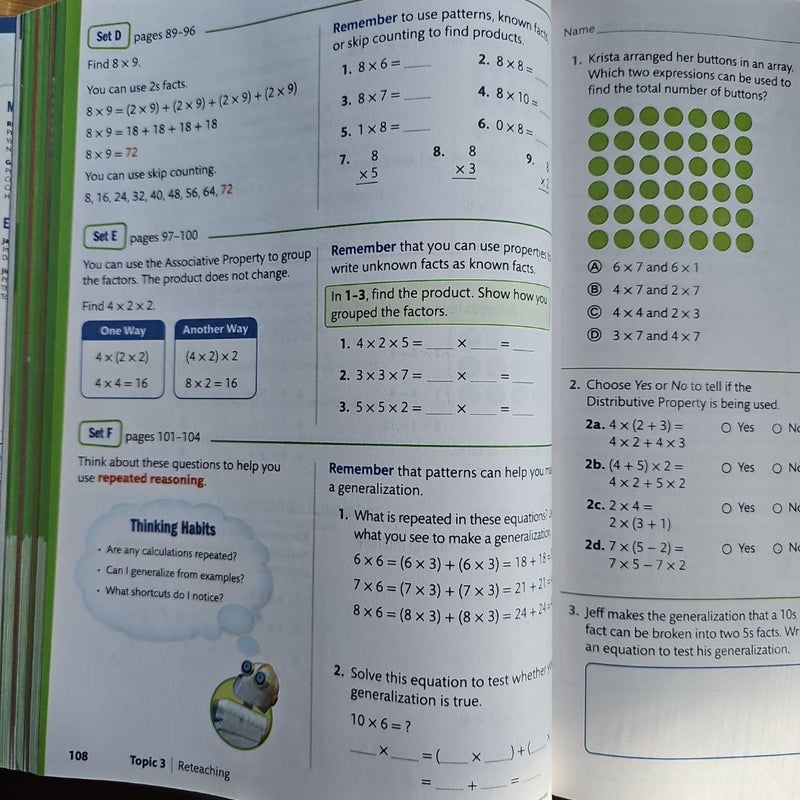 Envision Mathematics 2020 Common Core Student Edition Grade 3 Volume 1